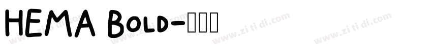 HEMA Bold字体转换